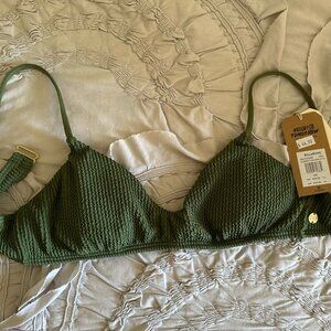 Billabong green bathing suit top size small